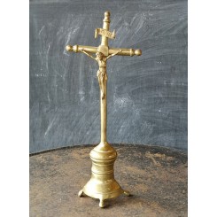 Krucifiks Messing [35cm] Antik