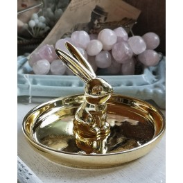 Forgyldt Smykkeskål [Kanin] Guld