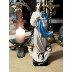 Madonna Jomfru Marias ubesmittede undfangelse (Immaculate Conception) [H22cm] Glasøjne