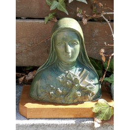 Nonne Skt. Therese Metal Buste [H16cm] 