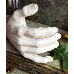 Stor gammel Hånd Gips fra Religiøs Figur 
