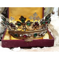 Antik Fransk Madonna Krone [H8xØ17,5cm]