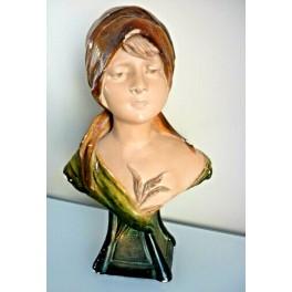GL. Fransk Art Nouveau Buste [40cm] ~1900