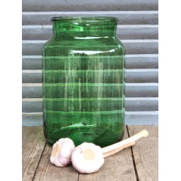 Stor Vase Grønt Glas [H34xØ21cm]