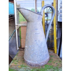 Gammel Tæt Fransk Zink Kande [H41cm] 