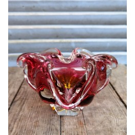 Murano glasskål 'Tricorn' [H11xØ21cm]