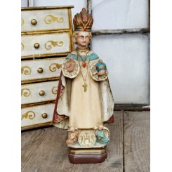 Gammel Jesus fra Prag Figur [H32cm] Engle