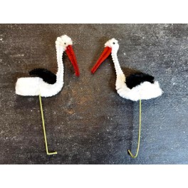 Vintage Stork Barselsgave [Håndlavet] Pr stk. Ass