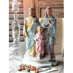 Josef & Maria med Jesusbarn Biscuit [H26,5cm]