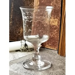 Antikt Souvenirglas [H15cm] Krystalglas
