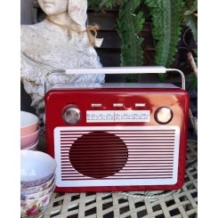 Dåse Retro Radio [H10,5x19x26cm] Stk