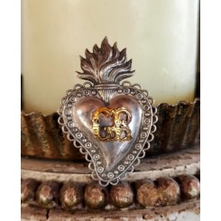 Ex Voto Votiv HJERTE 'GR' [7cm] Blondekant