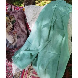 PASHMINA Sjal Mintgrøn [200x70cm] med Mærke
