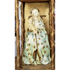 Gammel Madonnafigur med Jesusbarn [H28cm]