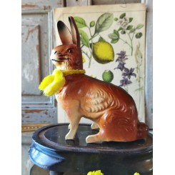 Påske Candycontainer HARE [18x16cm] GUL