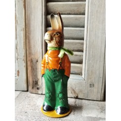 Candycontainer Hare Papmaché [H25cm] 'Gadedreng' |Pr. stk
