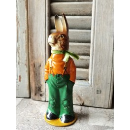 Candycontainer Hare Papmaché [H25cm] 'Gadedreng' |Pr. stk
