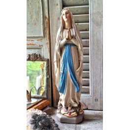 Gammel Fransk Madonna LOURDES [45cm] *