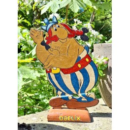 OBELIX - håndlavet træ figur [H33cm]