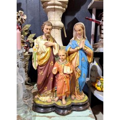 Gammel Smuk Figur af Jesus & Familie [H44cm]*