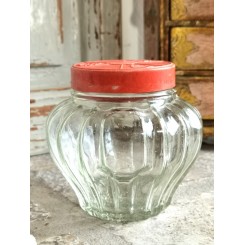 Gl Pudder Glaskrukker VARY ~1940/50' [Pr stk]