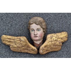 Antik ENGEL Tr&aelig; [51x30cm] 1800-tal