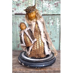 Voksfigur Madonna & Barn [H22cm] 1800'