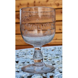 Fransk SOUVENIR glas [H13cm] Antik 