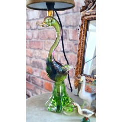 Gammel Glas-lampe 'AND' [H37cm] (Val St Lambert-Murano)