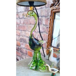 Gammel Glas-lampe 'AND' [H37cm] (Val St Lambert-Murano)