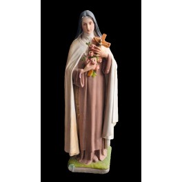 Gl. Religiøs Gipsfigur Nonne [H41cm] Skt. Therese