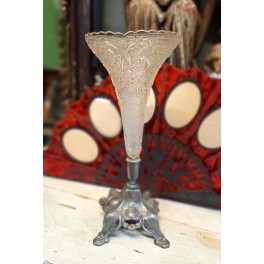 Antik Fransk Trompet Vase [H26,5cm]