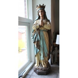 Gl. Fransk Madonna Bedende [H96cm]