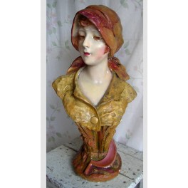 Fransk Buste Art Nouveau [59cm] 1900