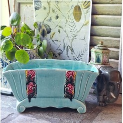 Fransk Jardiniere Art Deco (H12x26cm) Fleur