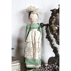 Trædukke Primitiv  [Pegdoll] ~1890 [H29cm]
