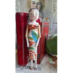 Trædukke Primitiv  [Pegdoll] ~1890 [H30cm]