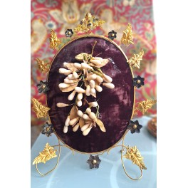 1800-Tals Brudeglobe Interior + Vokspynt [36x28cm]