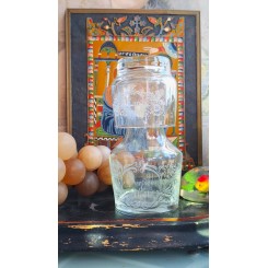 Service de Nuit - Glas med Skrift (H19cm)