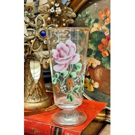 SOUVENIR glas ROSA ROSE [H20cm] 1800tal