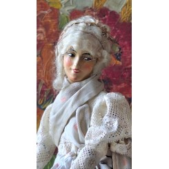 Antik Half Doll Lampeskærm (32 cm) 1920'