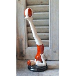 Vintage Badepige Baigneuse m. Badebold RØD Vintage Badepige Baigneuse m. Badebold RØD