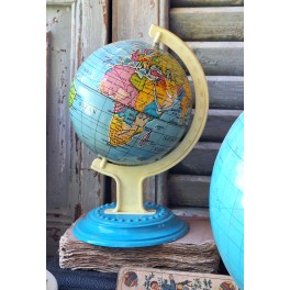 Gl. Mini Globus Metal [H19,5cm] 1950'