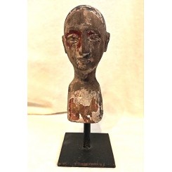 ANTIKT HOVED TRÆ HANDMADE [H22,5cm]