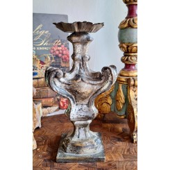 Italiensk 1800-tals Alterstage Kirkestage [Træ/Forsølvet] H30cm