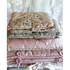 Stor Gammel Lingeritaske ROSA [28x31,5cm] SOMMERFUGLE