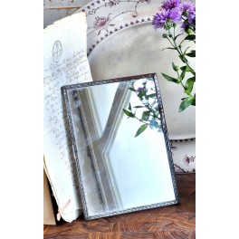 Gammelt Fransk Barberspejl [18x13,5cm]