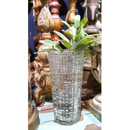 GL Vase Præget Glas (H22cm)