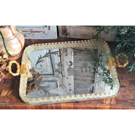 1950' Spejlbakke MURANOGLAS [43x27cm] Italiensk*