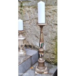 Italiensk Træ Alterstage Kirkestage Rosa/oliven [60cm]1800'